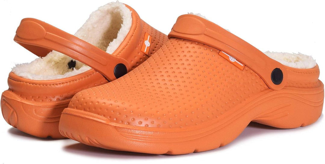 Eagsouni Clogs Hausschuhe Gefüttert Herren Damen Winter Gartenschuhe Wasserdicht Gartenclogs Warme P