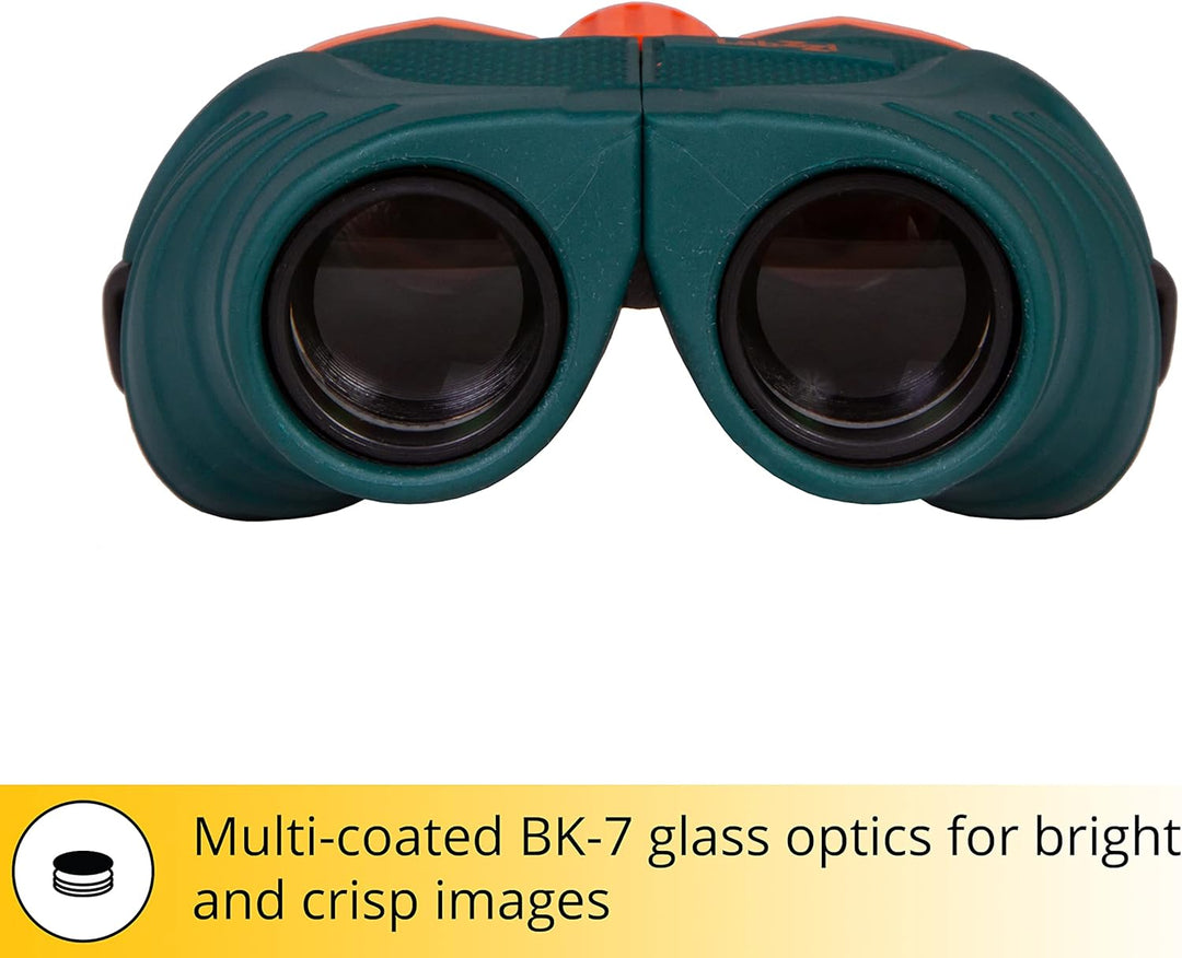 Levenhuk LabZZ B6 Kinderfernglas 10x25 mit Mehrfach Vergüteter Glasoptik für Lern- und Bildungszweck