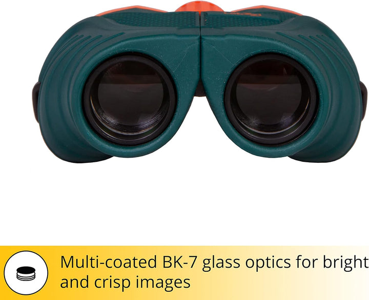 Levenhuk LabZZ B6 Kinderfernglas 10x25 mit Mehrfach Vergüteter Glasoptik für Lern- und Bildungszweck