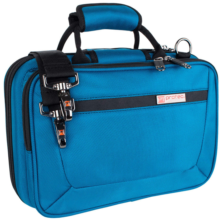 ProTec PB307TB Klarinettenkoffer, schlankes Design, Dunkeltürkis blaugrün, blaugrün