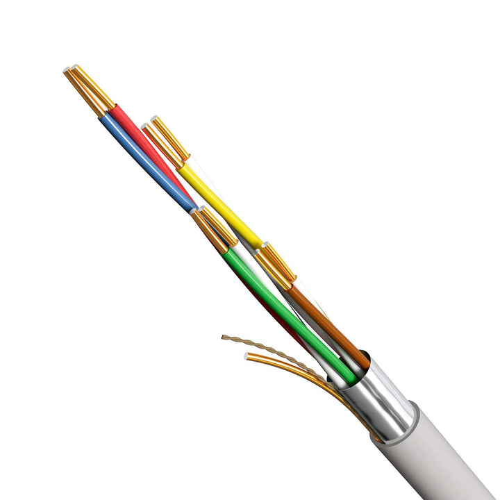 hb-digital Telefonkabel 100m 4 x 2 x 0,6 J-Y(ST) Y Verlegekabel JYSTY 8 Adern Telefonleitung 100m 4
