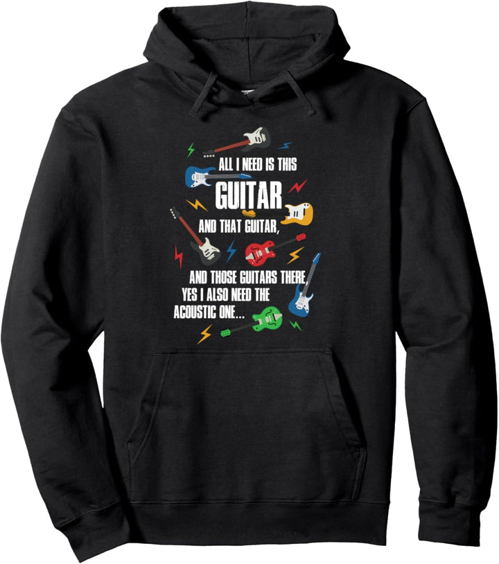 Gitarren Pullover Hoodie