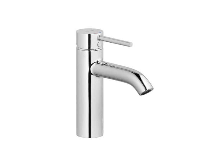 KLUDI BOZZ Waschtischarmatur (382880576) inkl. Push-Open Ablaufgarnitur, Einhandmischer 100 mm, Wass