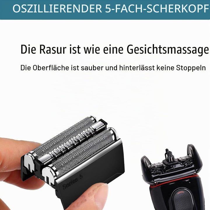 Elektrischer Scherkopf für Braun Serie 5,52B Kompatibel Mit Braun Series 5 Scherkopf,Schwarz Series