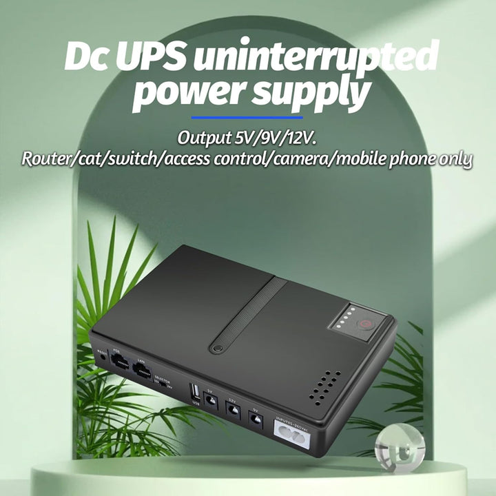 UPS Battery Backup, 15 V 24 V POE 5V 9V 12 V Unterbrechungsfreier Stromversorgung, USB 18W Ausgangss