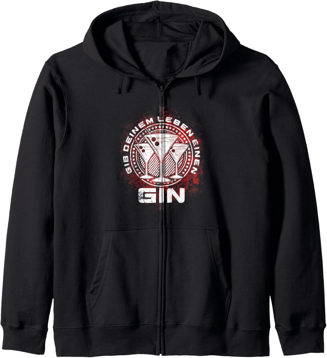 Gib deinem Leben einen GIN | Lustiger GIN Trinker Spruch Kapuzenjacke