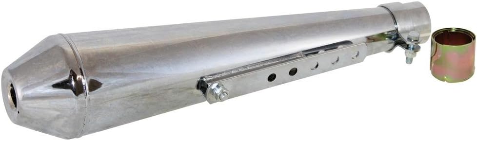 Cafe Racer Megaphon Auspuff Topf Silencer Chrom Trumpet-Type für Harley BMW
