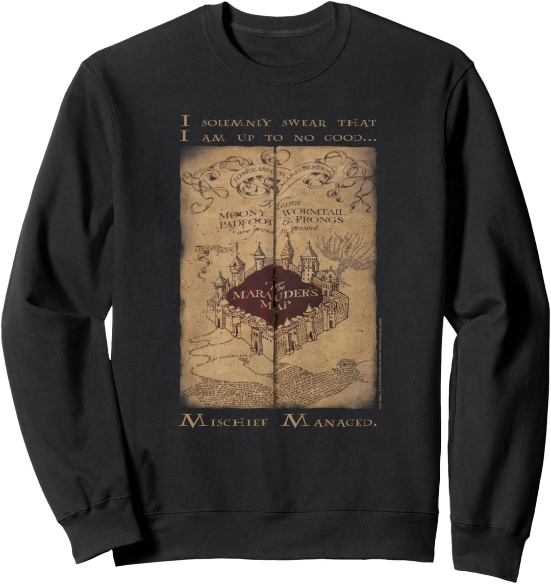 Harry Potter Marauder's Map Words Sweatshirt