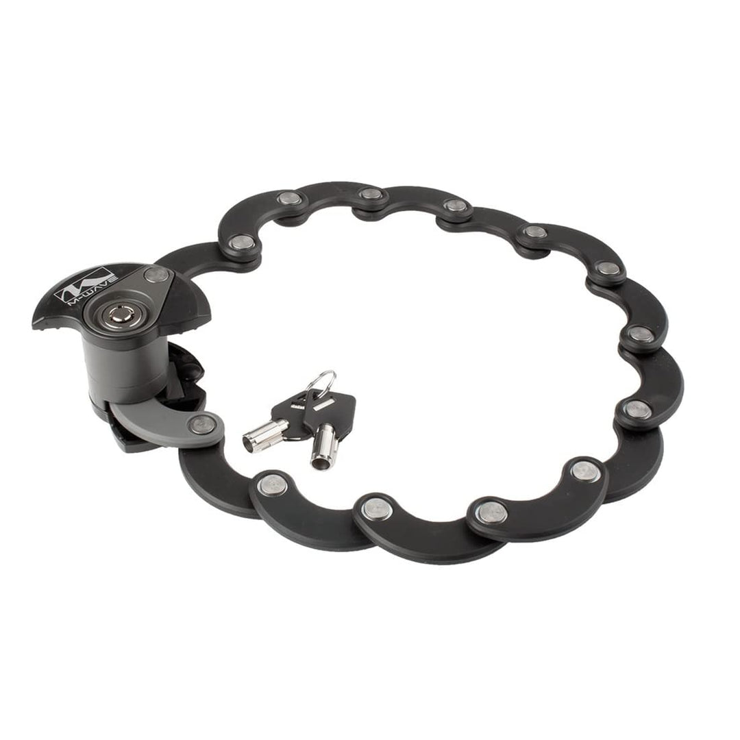 M-Wave Fahrradschloss F 600 D Faltschloss, schwarz, 600 mm