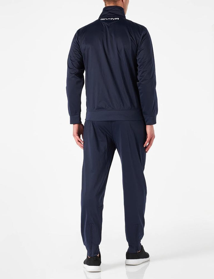 Givova Herren Visa Trainingsanzug 5XS Mehrfarbig (schwarz/orange fluo), 5XS Mehrfarbig (schwarz/oran
