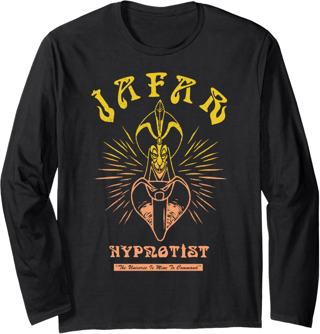 Disney Aladdin Jafar Hypnotist Outlined Portrait Langarmshirt