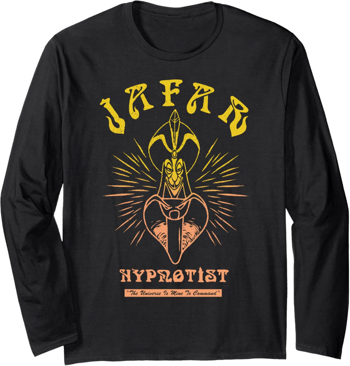 Disney Aladdin Jafar Hypnotist Outlined Portrait Langarmshirt