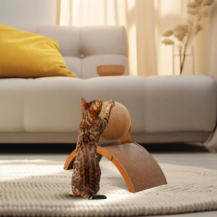 Generisch Kratzbrett für Katzen Wellpappe Sisal-Kratzbaum mit Stabiler Karton-Kratzbaum für Wohnungs