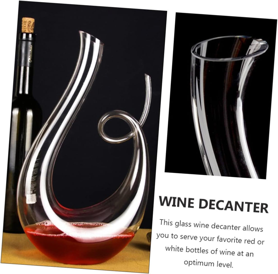 Alipis 1Stück Kreativer Weinbelüfter Aus Bleifreiem Kristallglas Eleganter Rotwein Dekanter Für Opti