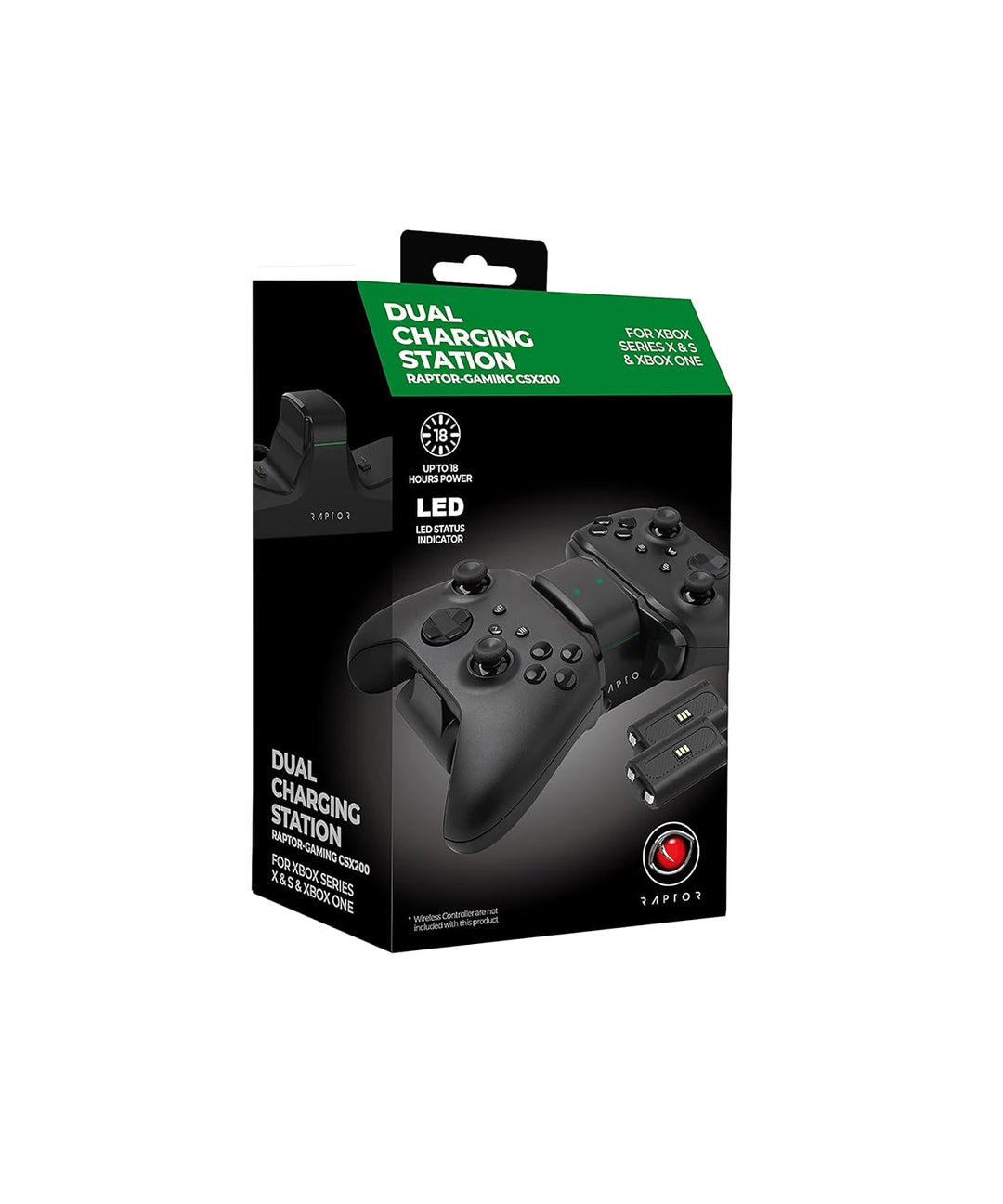 Raptor Dual Ladestation XBOX Series X/S o. XBOX One CSX200 RG-CSX200 schwarz