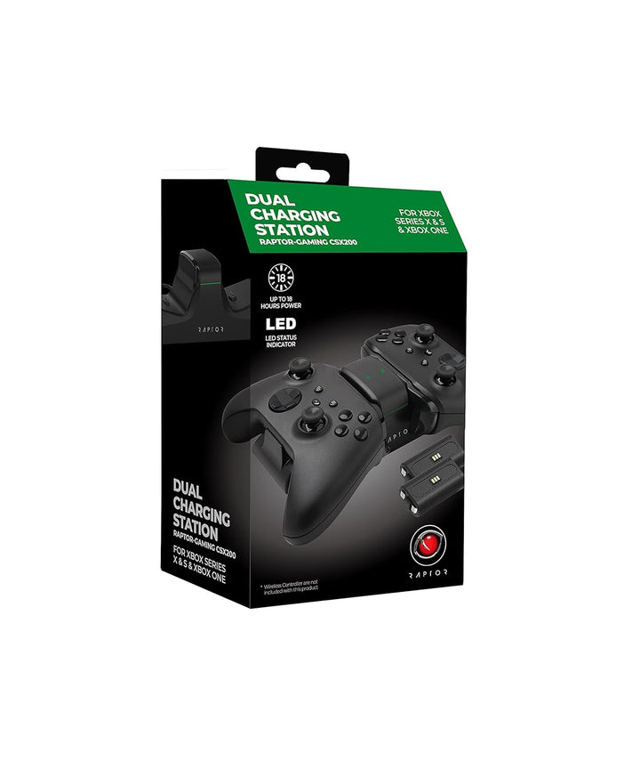 Raptor Dual Ladestation XBOX Series X/S o. XBOX One CSX200 RG-CSX200 schwarz