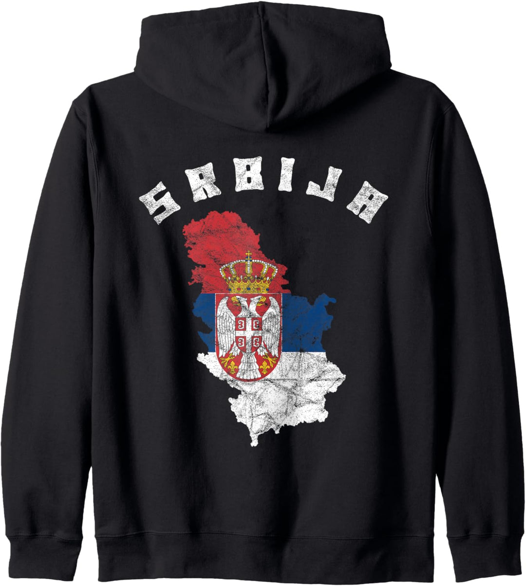 Serbien Flagge, Jugoslawien, Serbische Fahne, Srbija Kapuzenjacke