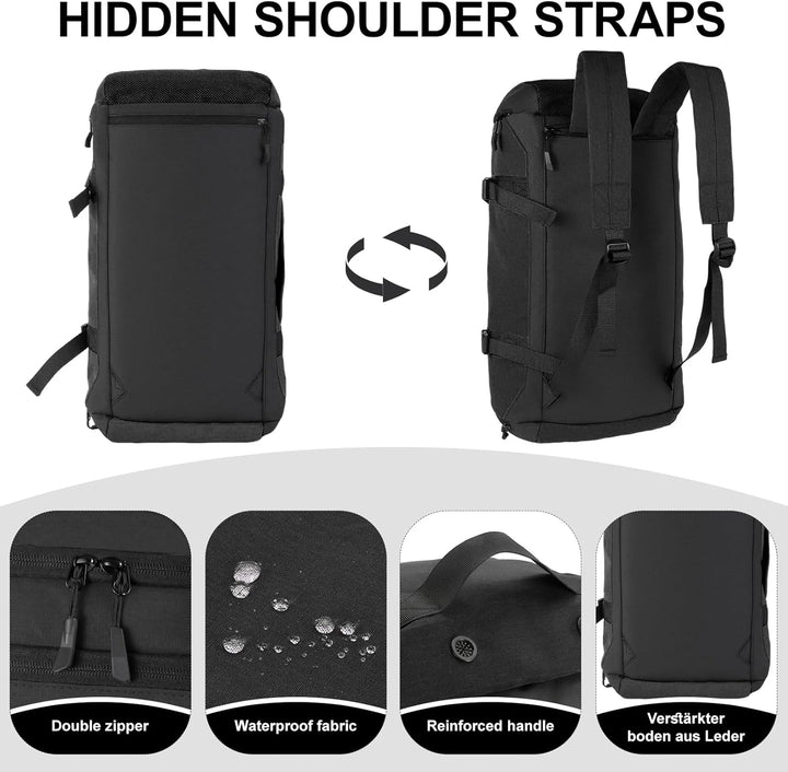 ZIOISNM Sporttasche Herren 36L Reisetasche, Sporttaschen mit Schuhfach, Nassfach und Wärmedämmungsfa