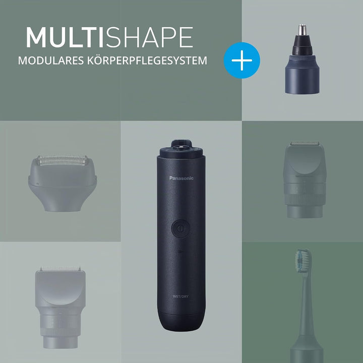 Panasonic MULTISHAPE modulares Körperpflege-System ER-CNT1, Nasen-/Ohren-/Augenbrauentrimmer für Män