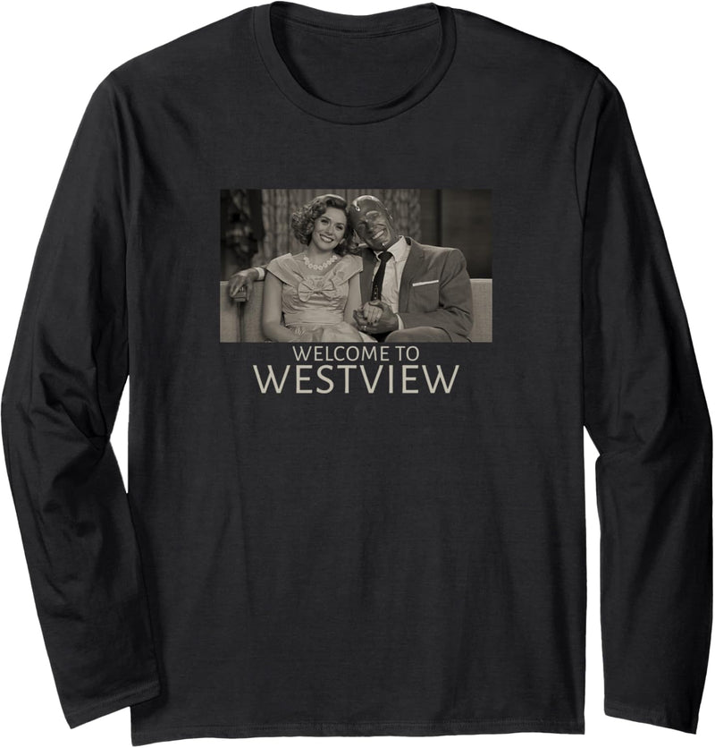 Marvel WandaVision Wanda & Vision Welcome To Westview Langarmshirt