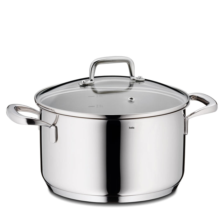 Kela 10175 Flavoria Fleischtopf, 18/8 Stainless Steel, 3.2 liters 3,2 l, 3,2 l