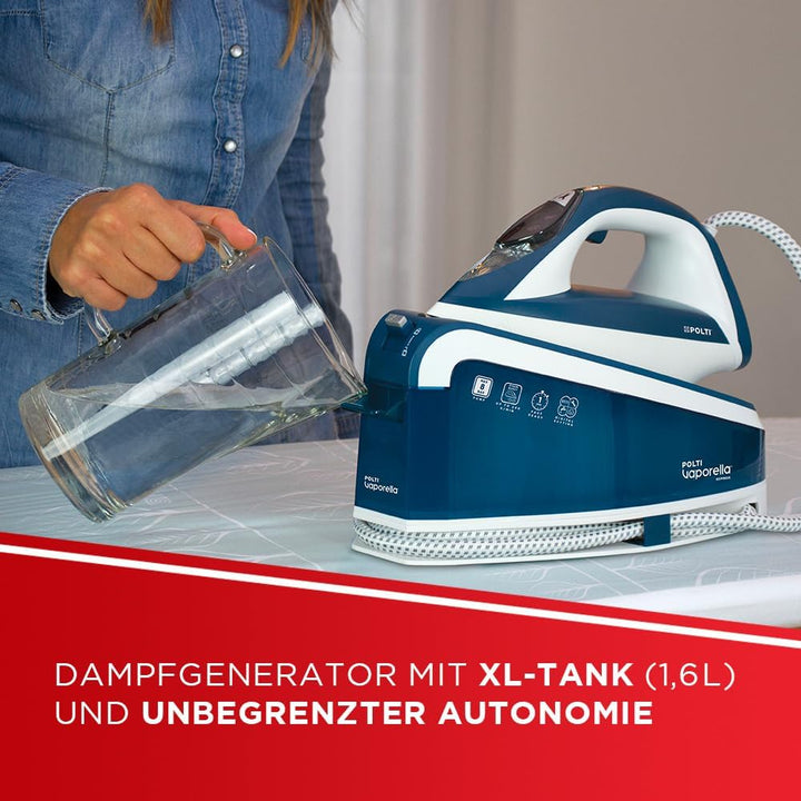 Polti Vaporella Express VE30.10, Hochleistungs-Dampfbügelstation mit bis zu 8 Bar Pumpe, ECO-Funktio