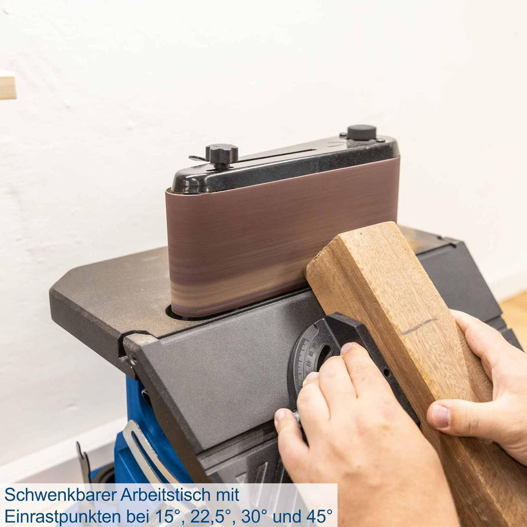 Scheppach oszillierender Spindelschleifer OSM600 | Leistung 450 Watt | Alu-Tischneigbar bis 45° | Os