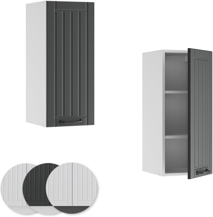 Vicco Hängeschrank Fame-Line, Anthrazit Landhaus, 30 cm, zur Kombination mit weiteren Modulen der Fa
