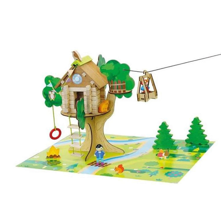 Jeujura J8220 La cabane perchée et sa tyrolienne-70 pièces Zubehör für Babypuppen, bunt