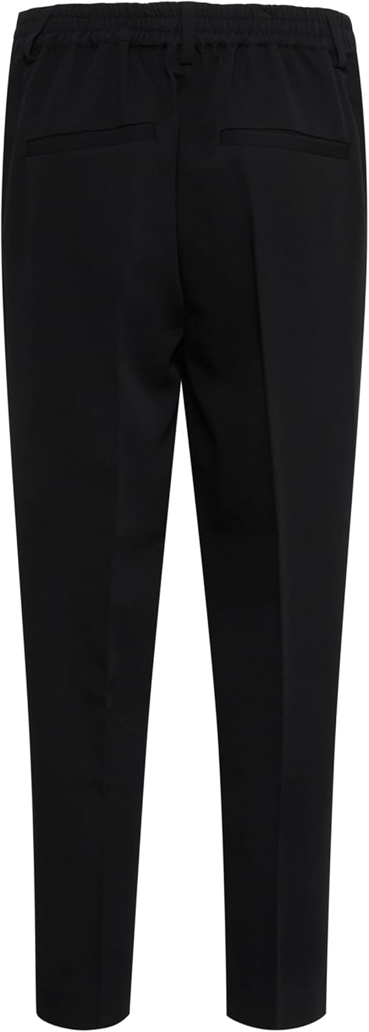 Kaffe Damen Hose Kaffe Women's Pants Tailored Cropped Wide Leg Seamline 32 Black Deep, 32 Black Deep
