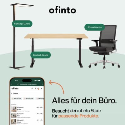 Ergo Bürostuhl Ergonomisch mit Armlehnen Schwarz | | Schreibtischstuhl mit Synchronmechanik, Lordose