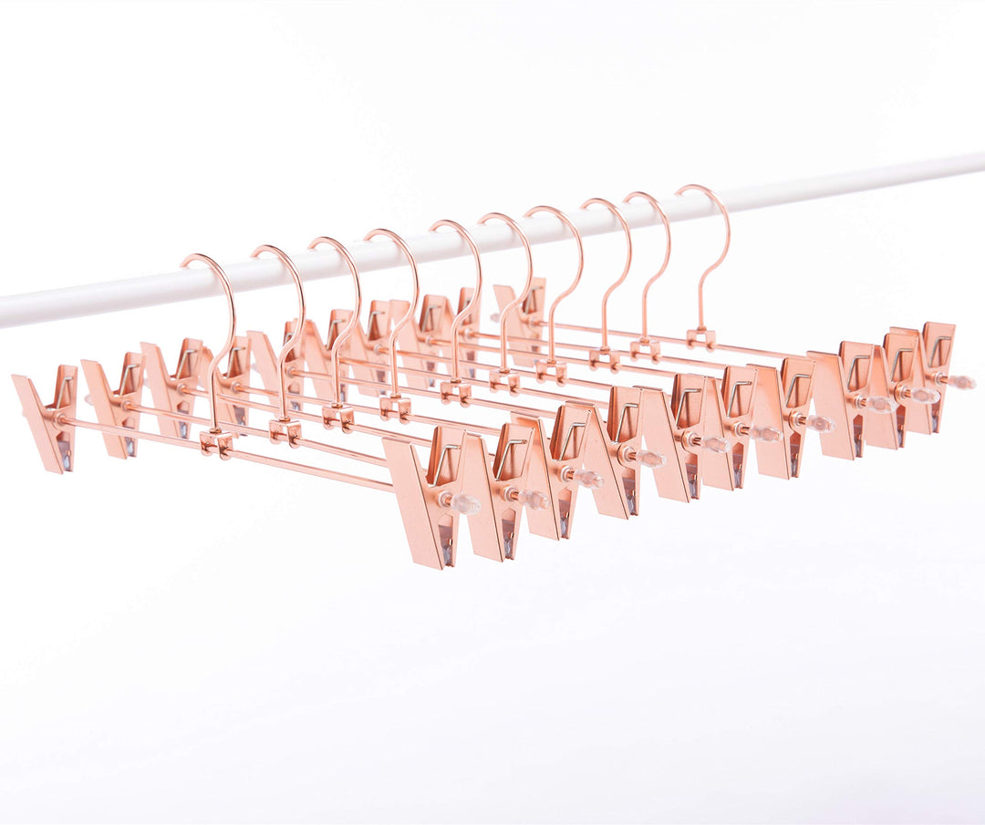 EU Hochleistungs-Metallbügel (Rose Gold Copper Color- Skirt Hanger, 10) Rose Gold Copper Color- Skir