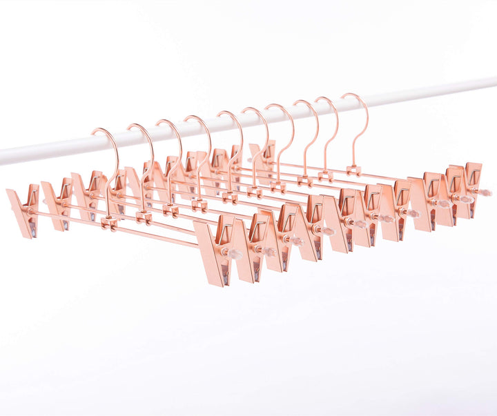 EU Hochleistungs-Metallbügel (Rose Gold Copper Color- Skirt Hanger, 10) Rose Gold Copper Color- Skir