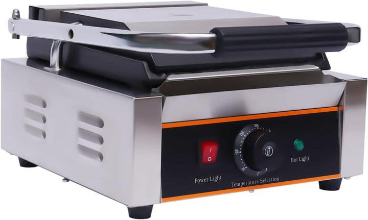 Profi Edelstahl Kontaktgrill Gastro Steakgrill Paninimaker Multigrill 1800 Watt,für den dauerhaften
