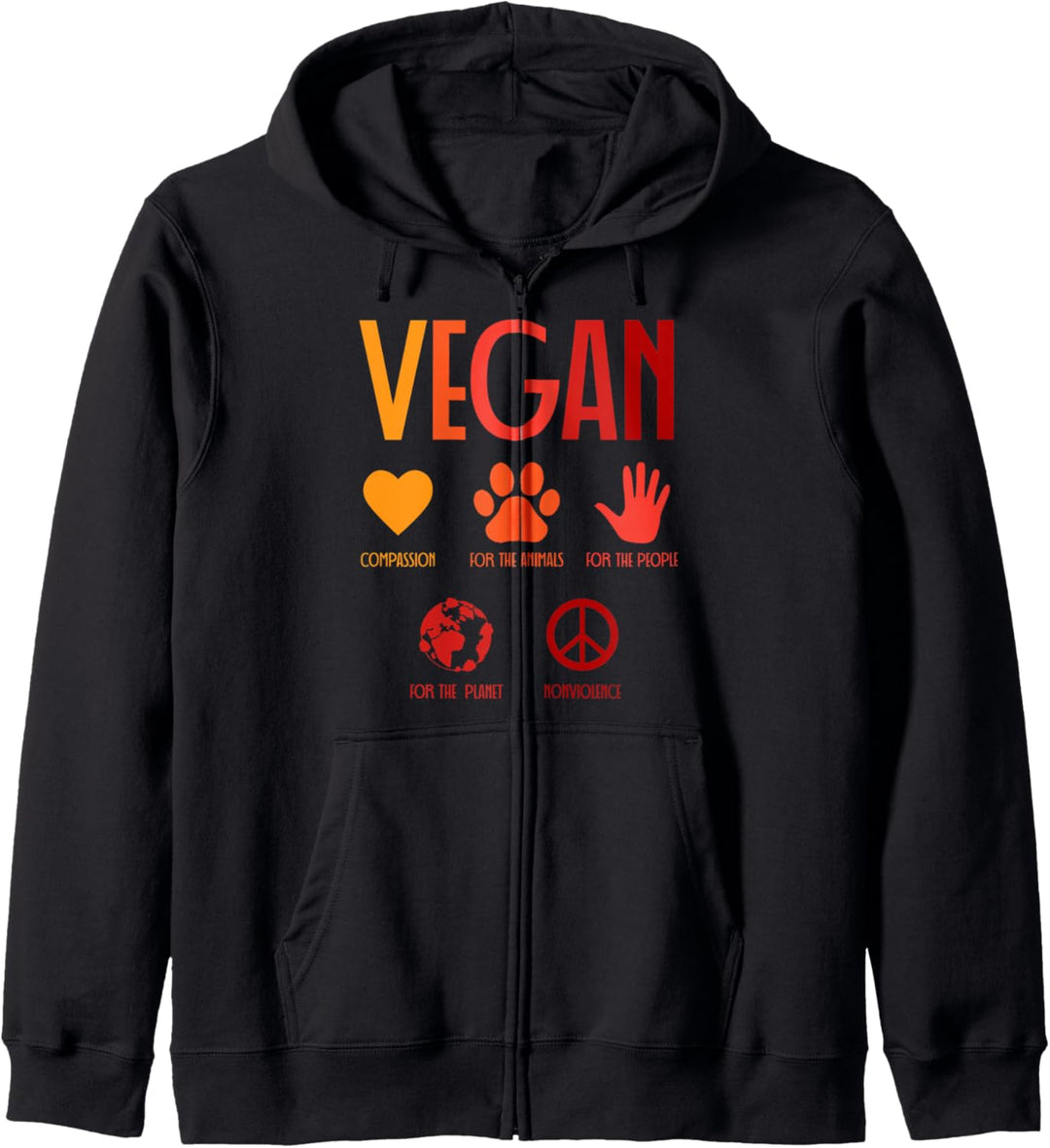 Für die Tiere Vegane Aktivisten Kapuzenjacke