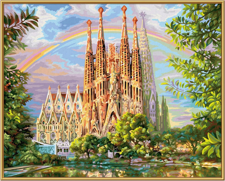 Schipper 609130914 Malen nach Zahlen – Sagrada Familia - Bilder malen für Erwachsene, inklusive Pins