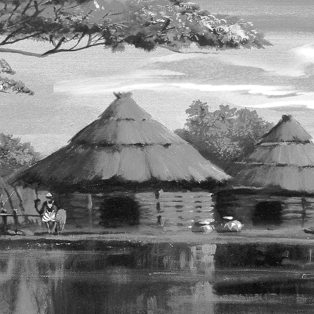 Runa Art Wandbilder Afrika Massai 5 Teilig Bild auf Vlies Leinwand Deko Wohnzimmer Schlafzimmer Sonn