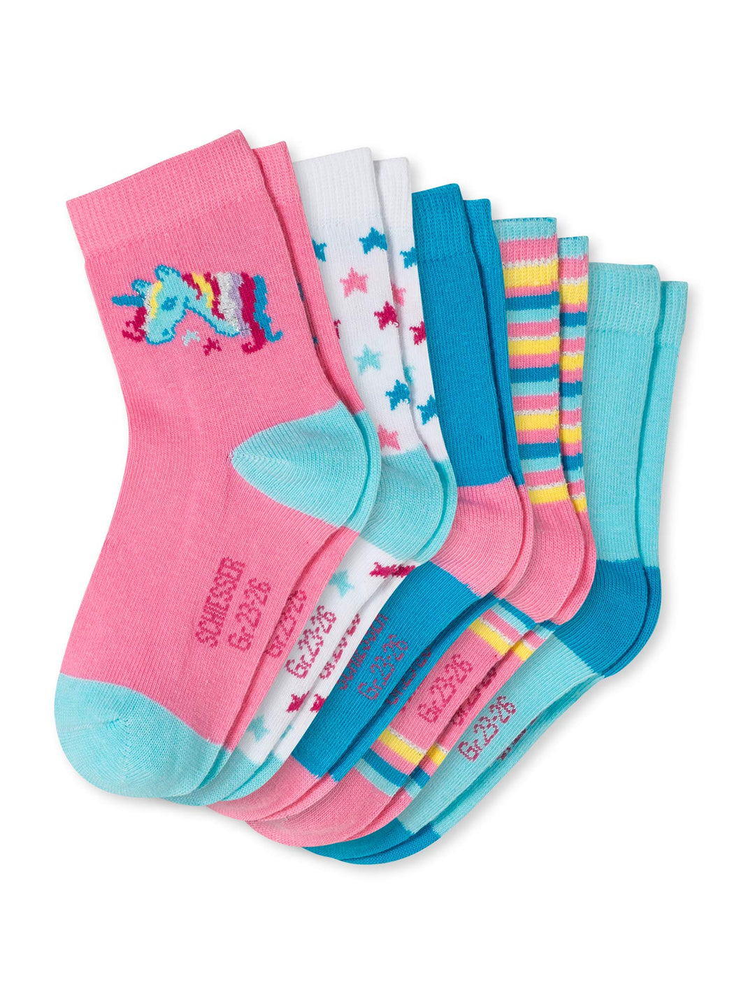 Schiesser Mädchen Strümpfe Socken-5er (5er Pack) 22 Sortiert 1_173047, 22 Sortiert 1_173047