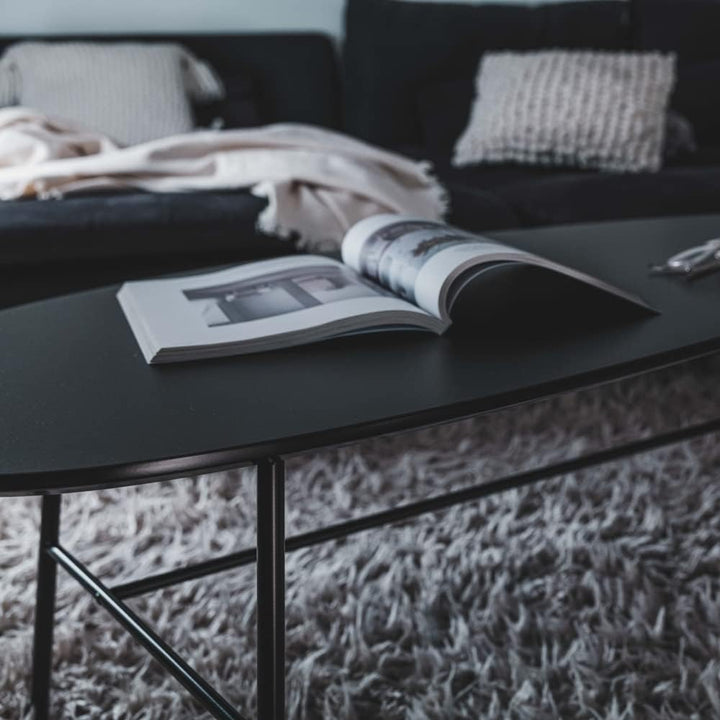 Tisch Wohnzimmertisch Couchtisch Holz Metall Weiss Grau Schwarz Sofatisch Magali Farbe Weiss, Grösse
