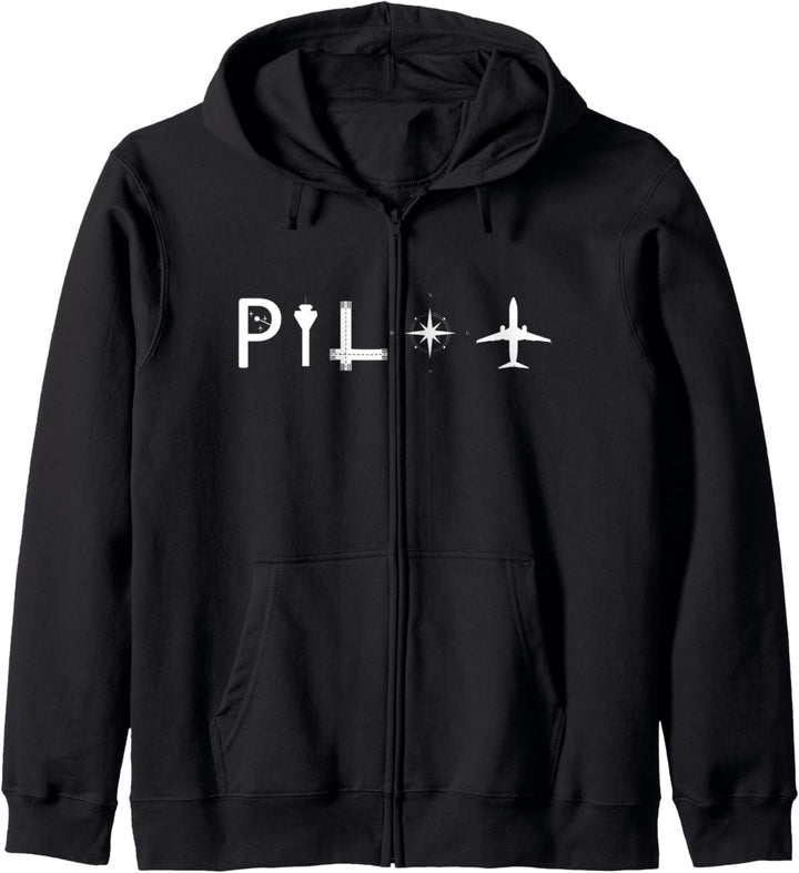 Pilot Luftfahrt Elemente Tower Aviation Pilot Kapuzenjacke