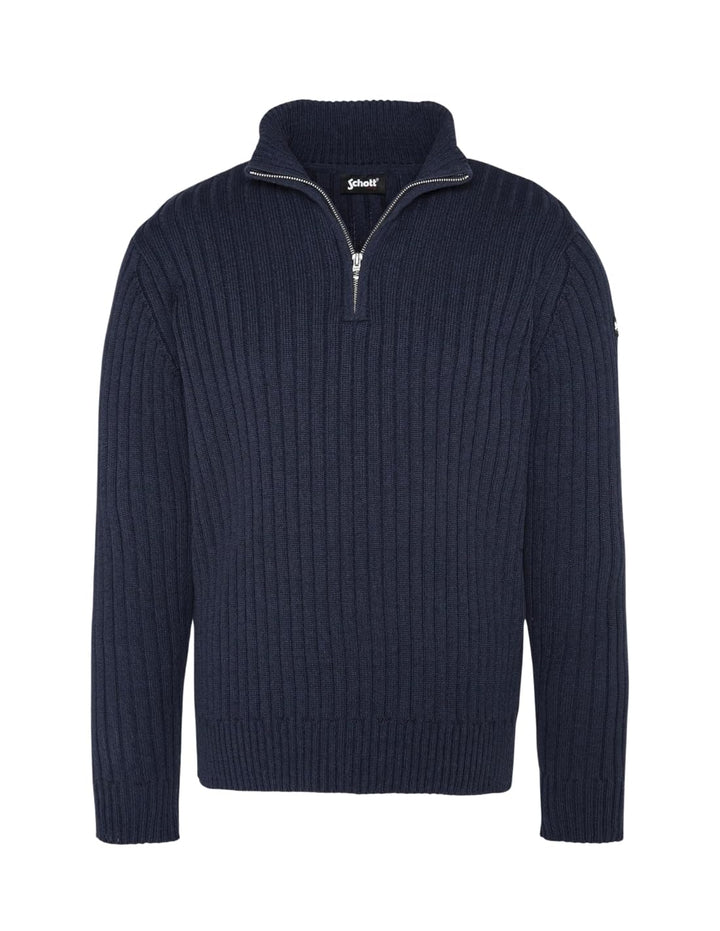 Schott NYC Herren Pullover S Navy, S Navy