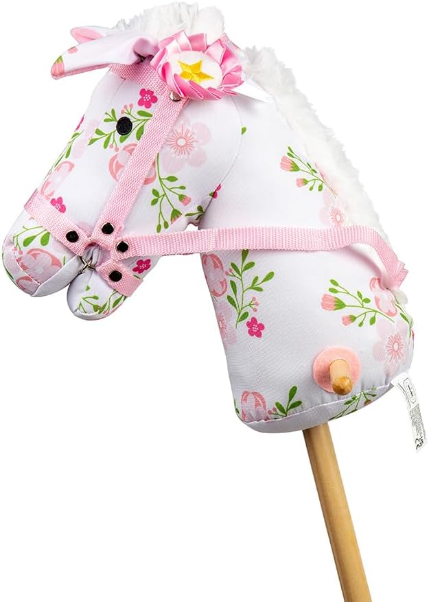 Bigjigs Toys Steckenpferd, geblümt