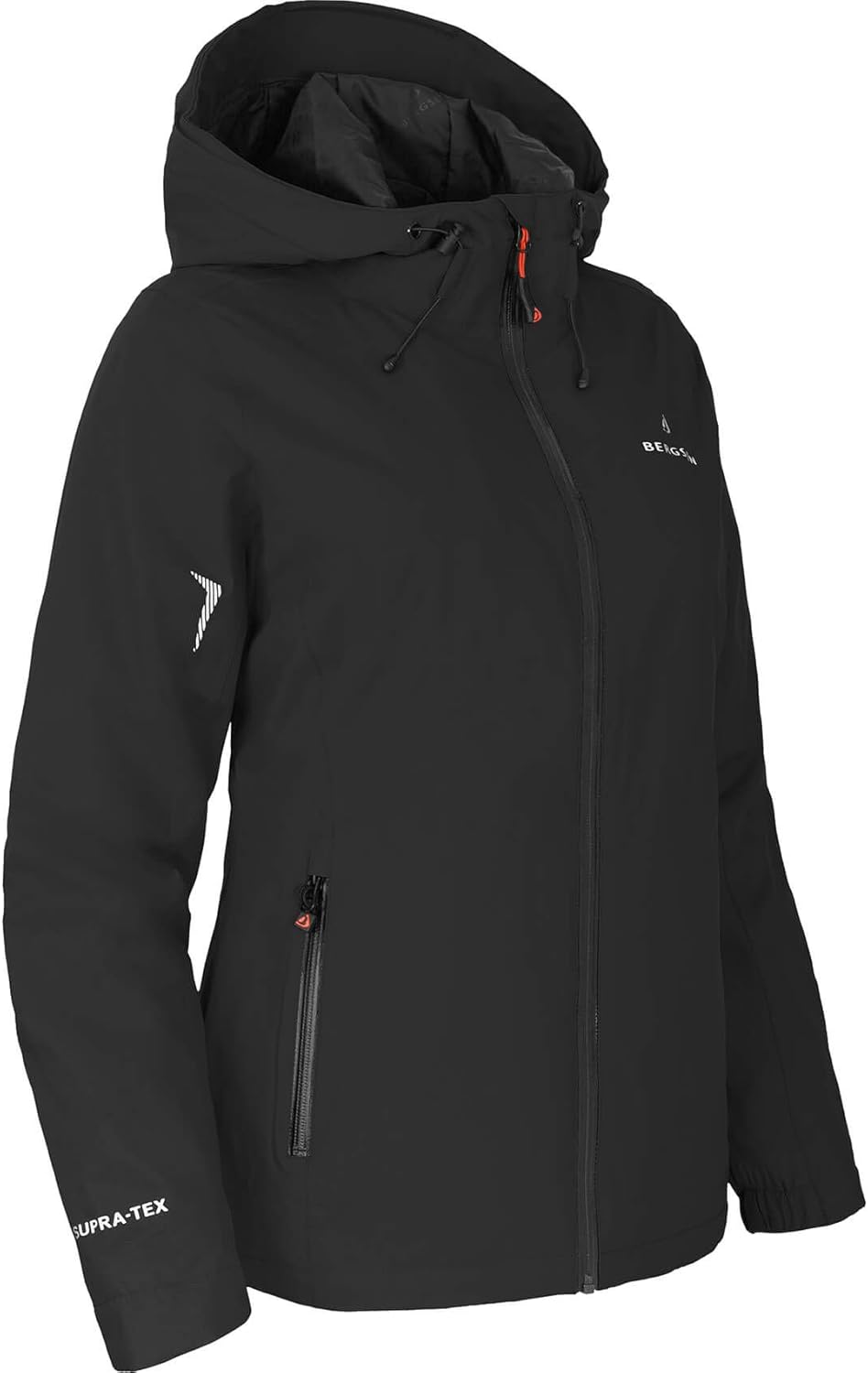 Bergson Damen Regenjacke HELLI THERMO - leicht wattiert - Wanderjacke - Fahrradjacke - Outdoorjacke