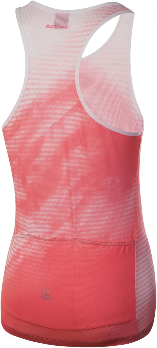 Löffler Aero Racerback Fahrrad Top Damen rot 2021 Radtrikot ärmellos 46 Sunrise, 46 Sunrise