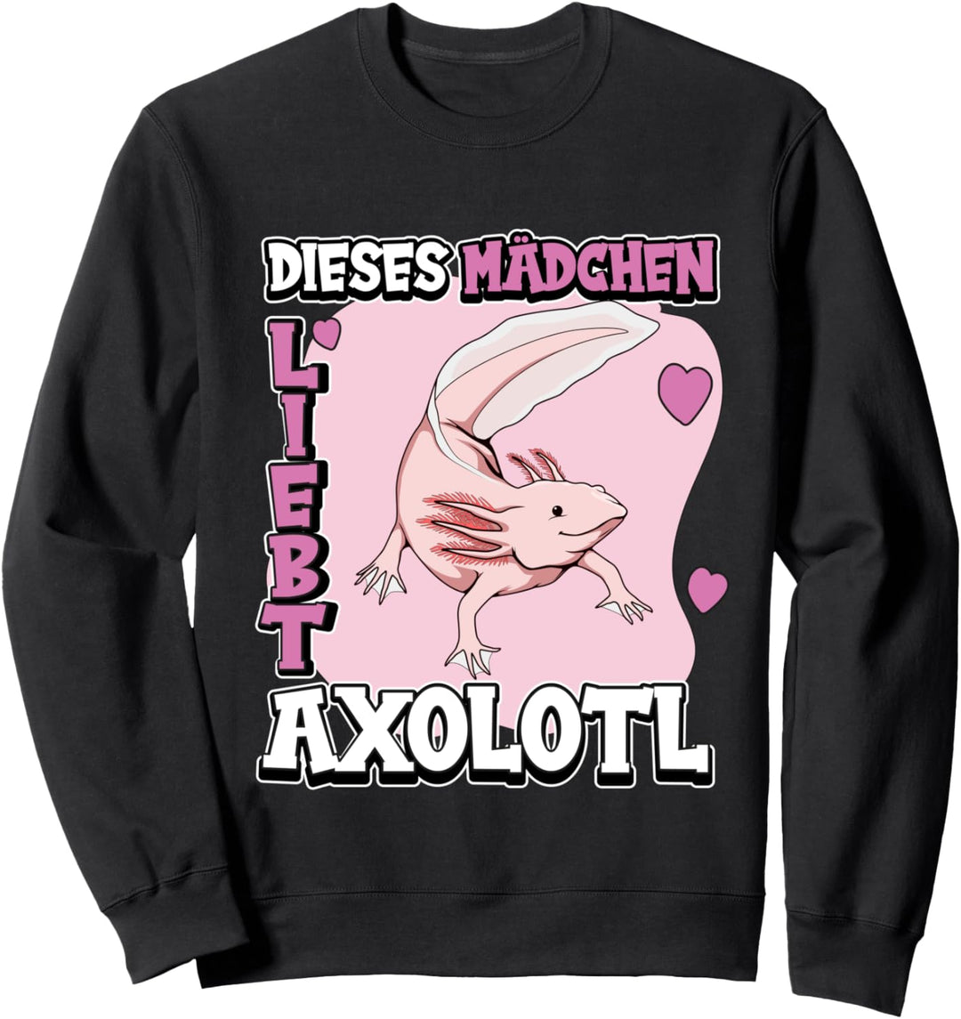 Kinder Axolotl Sachen Dieses Mädchen liebt Axolotl Sweatshirt