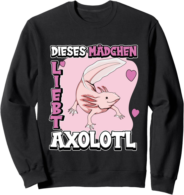 Kinder Axolotl Sachen Dieses Mädchen liebt Axolotl Sweatshirt