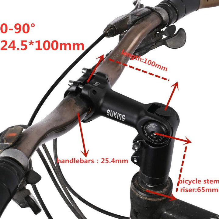 BESNIN Fahrrad Vorbau,Radfahren MTB Vorbau 0-90° 31.8MM OR 25.4MM 60/93/100mm Mountainbike Lenker Vo