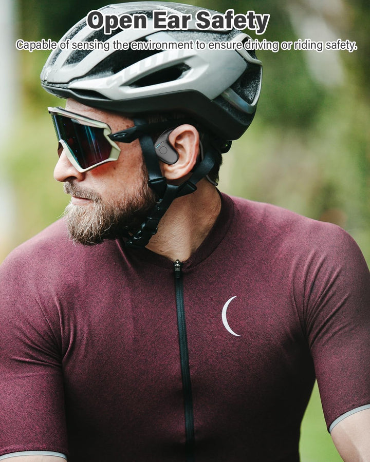 SANOTO Knochenschall Kopfhörer Bluetooth, Open Ear Kopfhörer Bluetooth 5.3, IPX6 wasserdichte Schwei