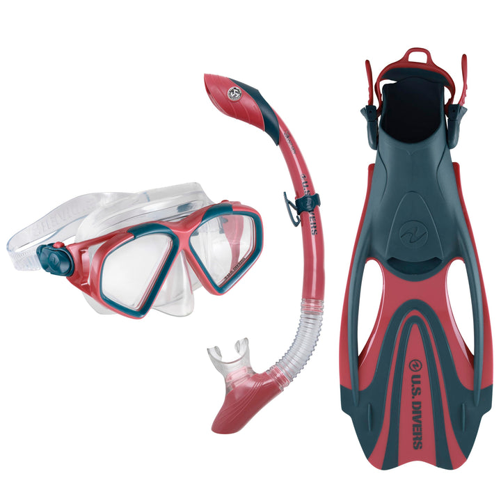 U.S. Divers Unisex-Adult Set Cozumel ISD PFLXFX S CORAL NAVY BLUE, S CORAL NAVY BLUE