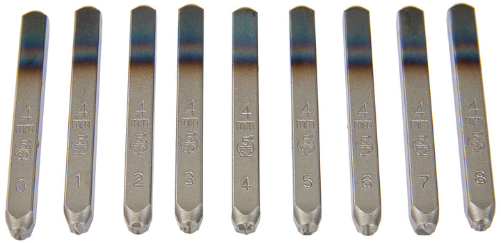 FACOM Saetze mit9 Schlagziffern im Kunststoffkastenzeichenhöhe 4 mm, 1 Stück, 293A.4